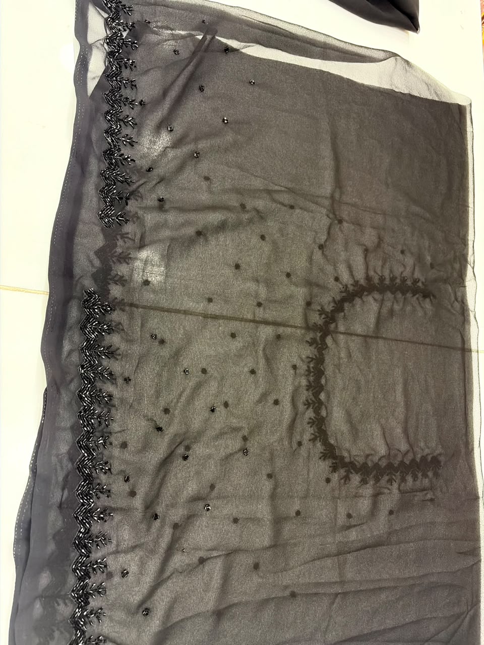 GEORGETTE HANDWORK SAREE