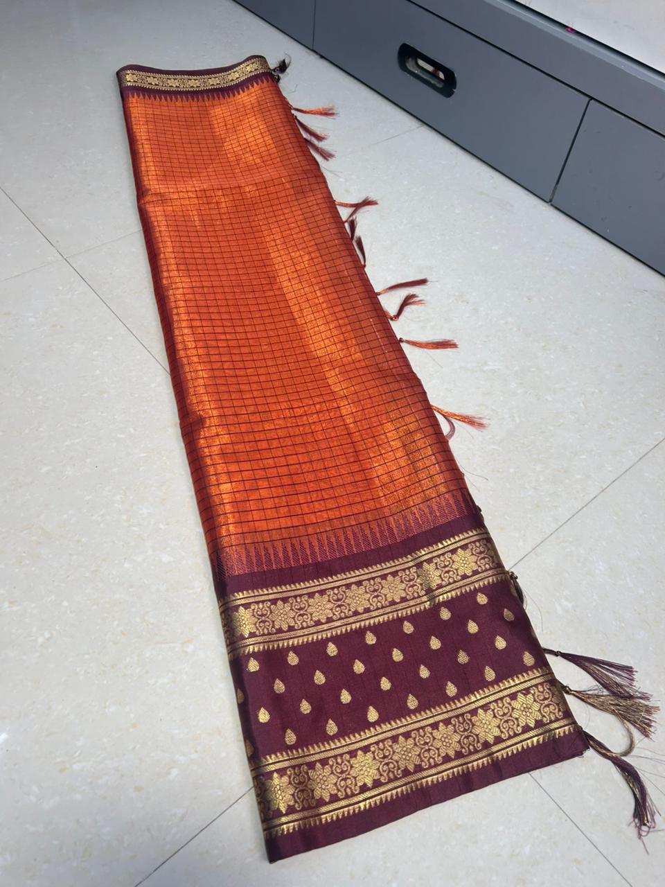 LATEST BANARASI TISSUE SILK SAREE