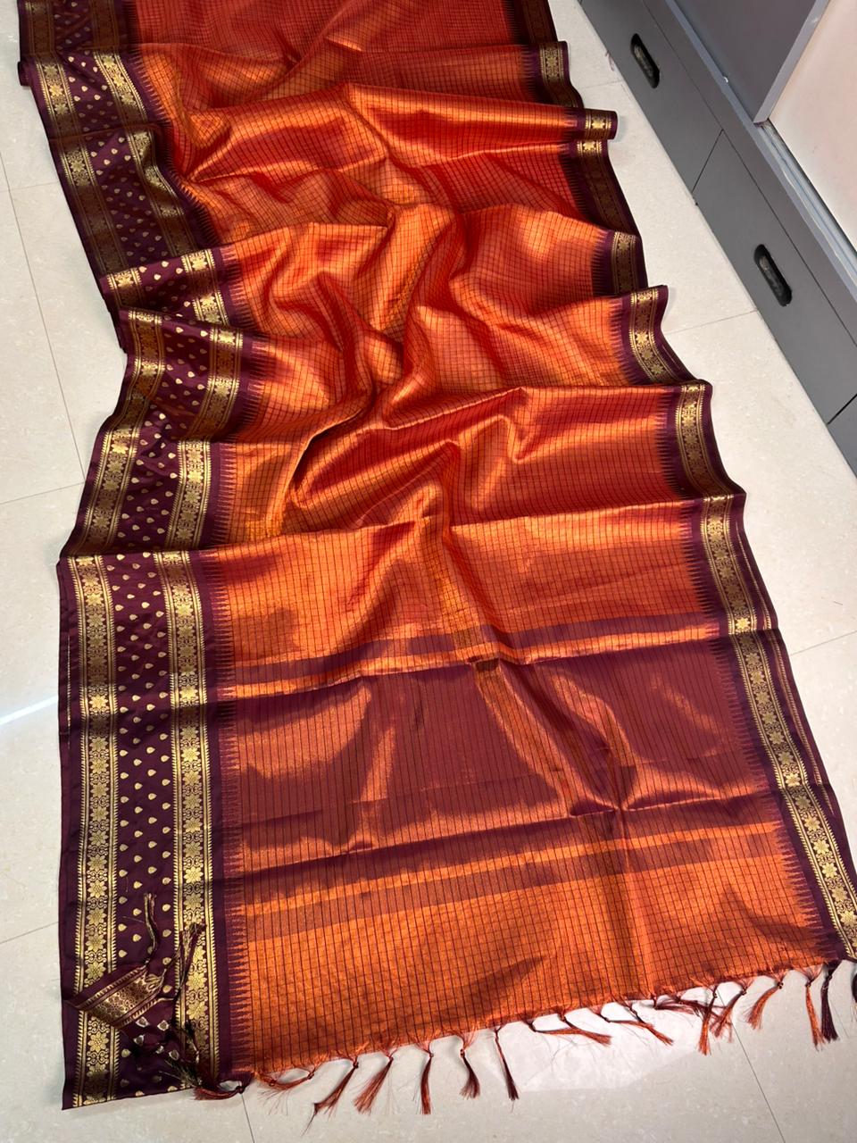 LATEST BANARASI TISSUE SILK SAREE