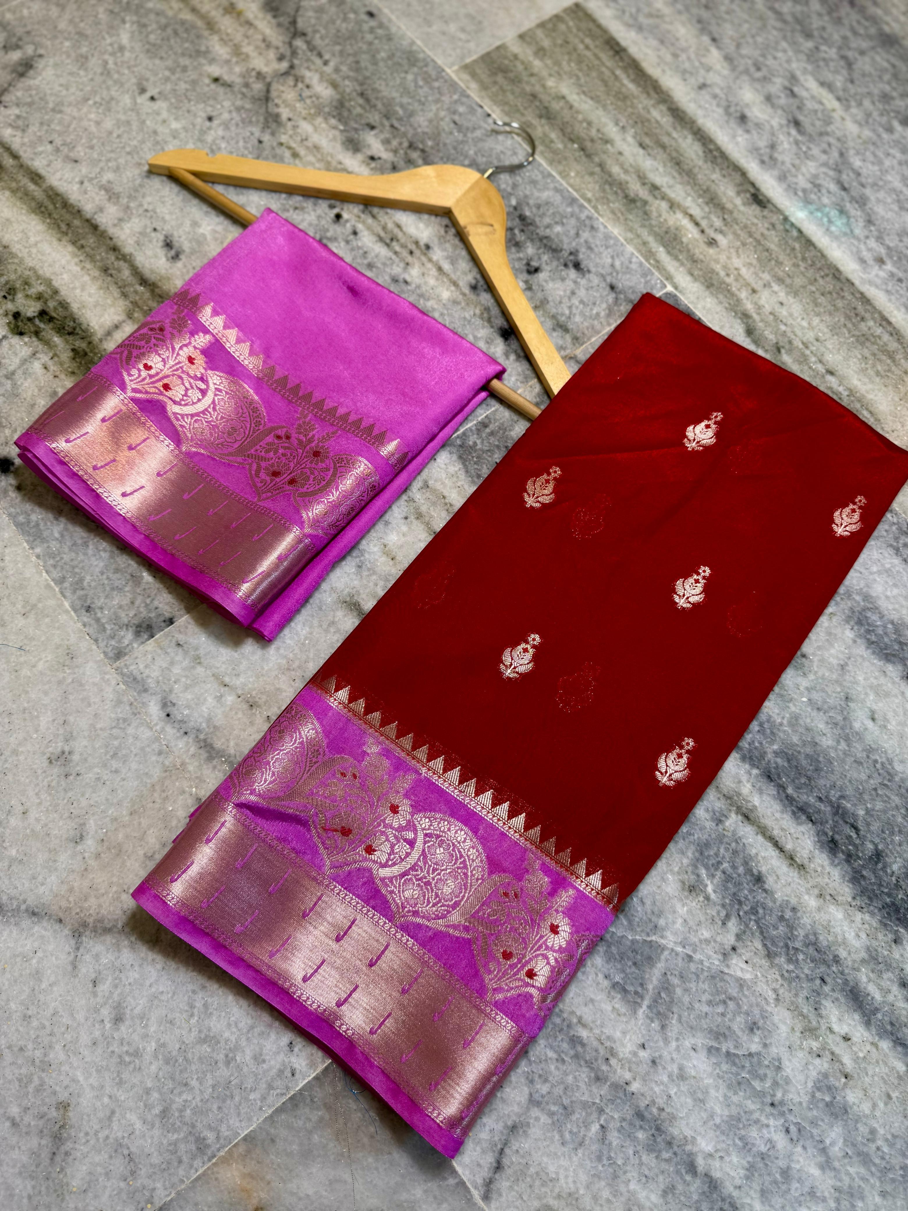 warm silk saree