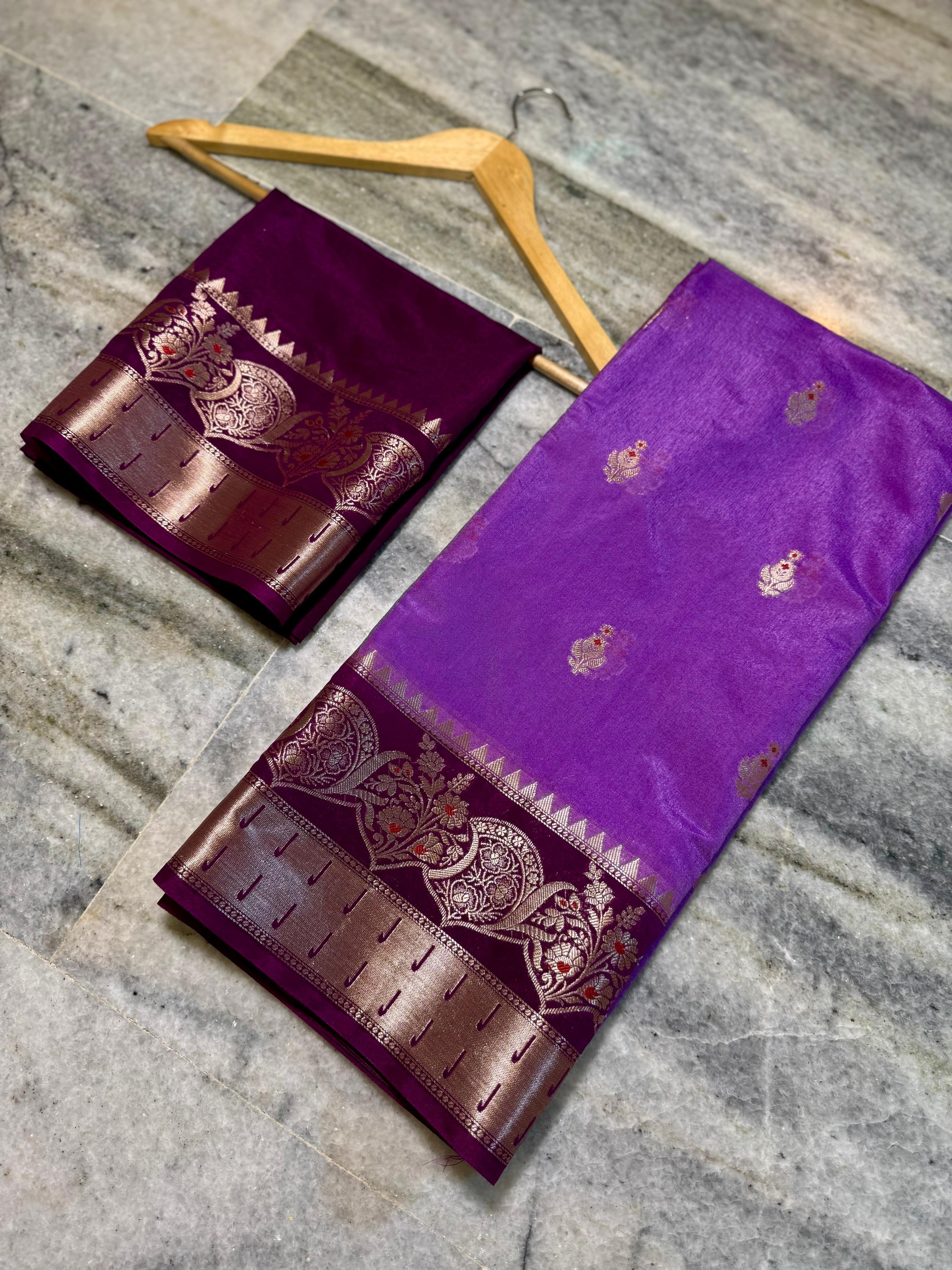 warm silk saree
