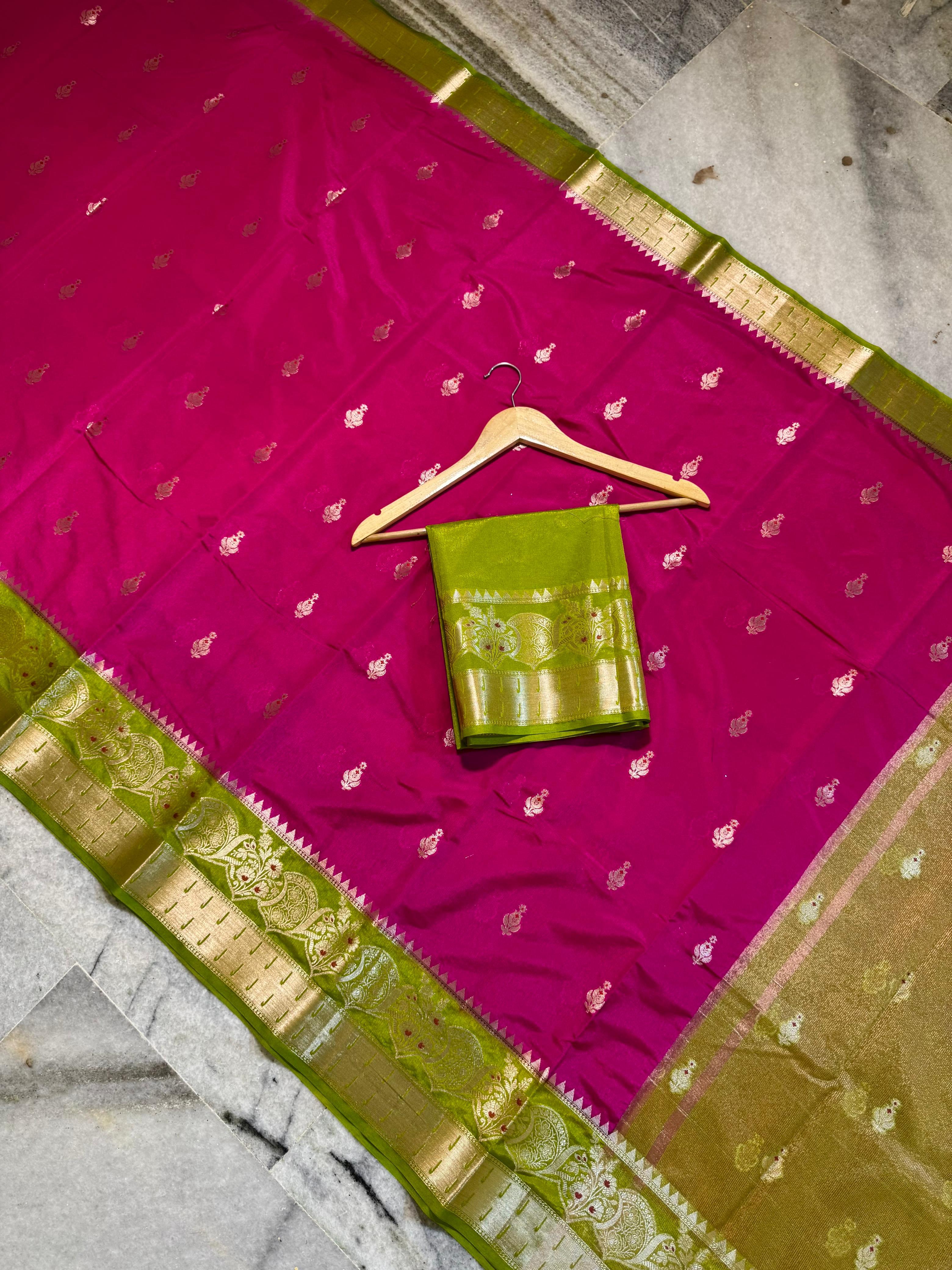warm silk saree