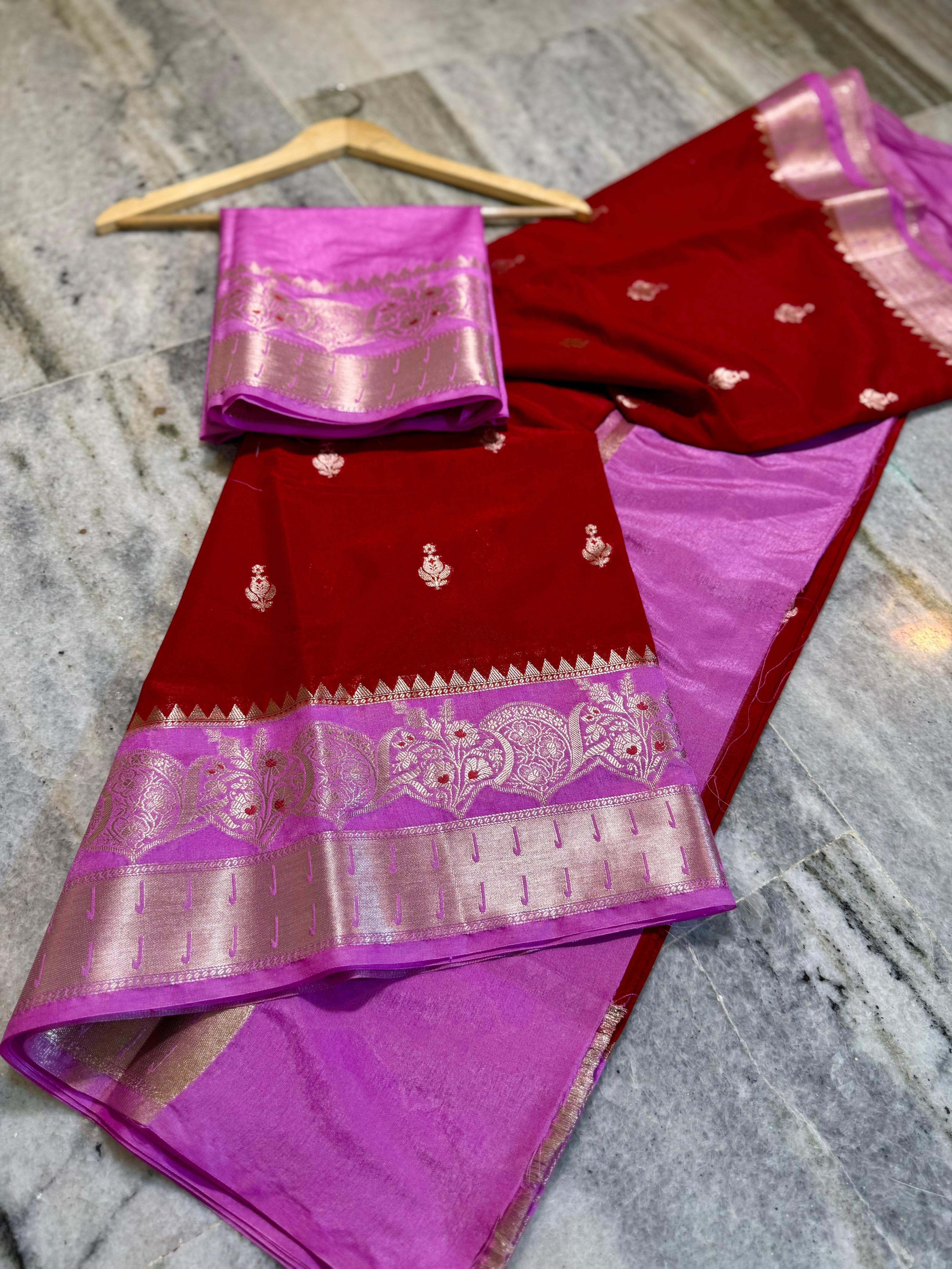 warm silk saree