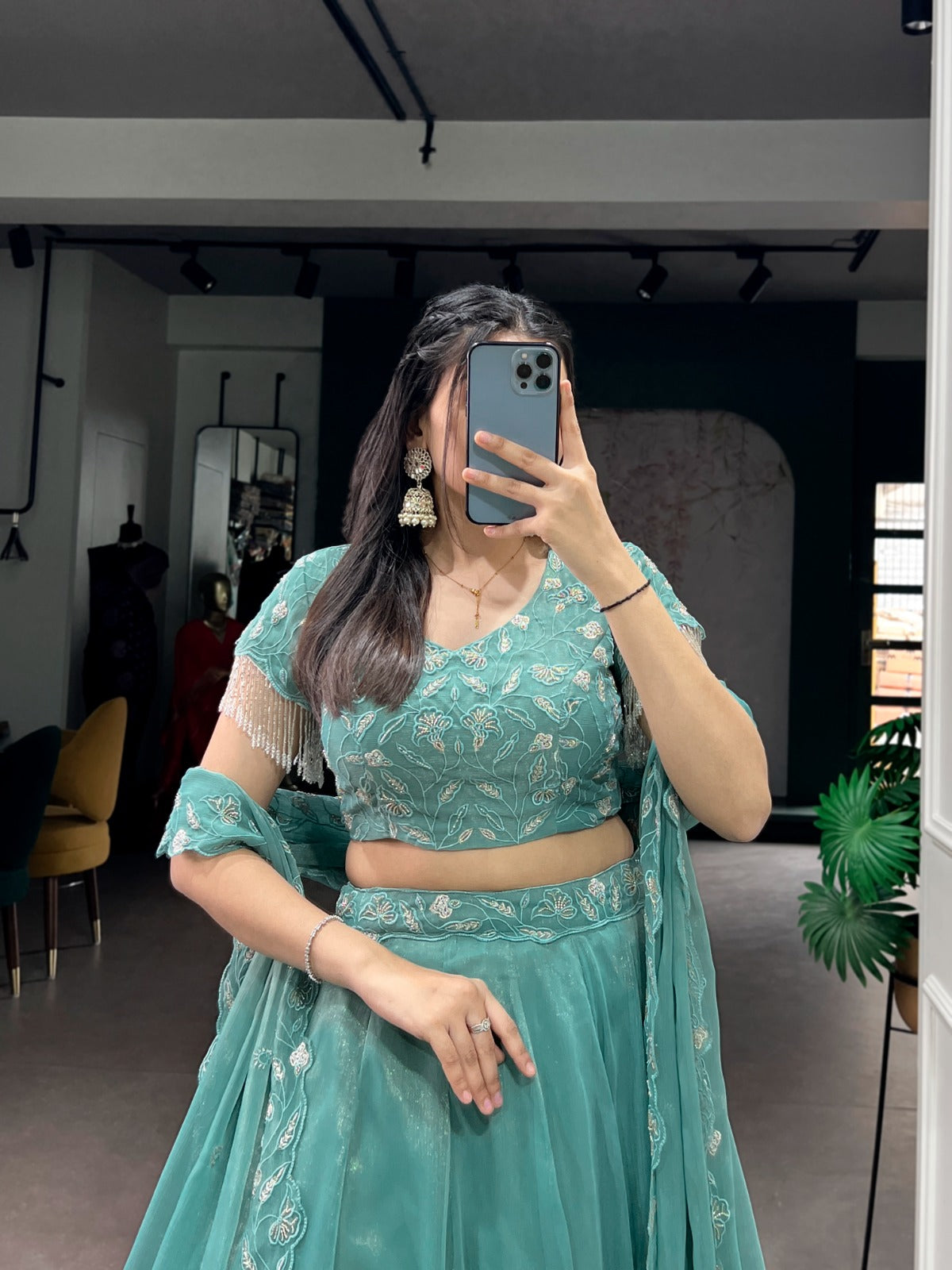 SEMI STITCHED LEHANGA