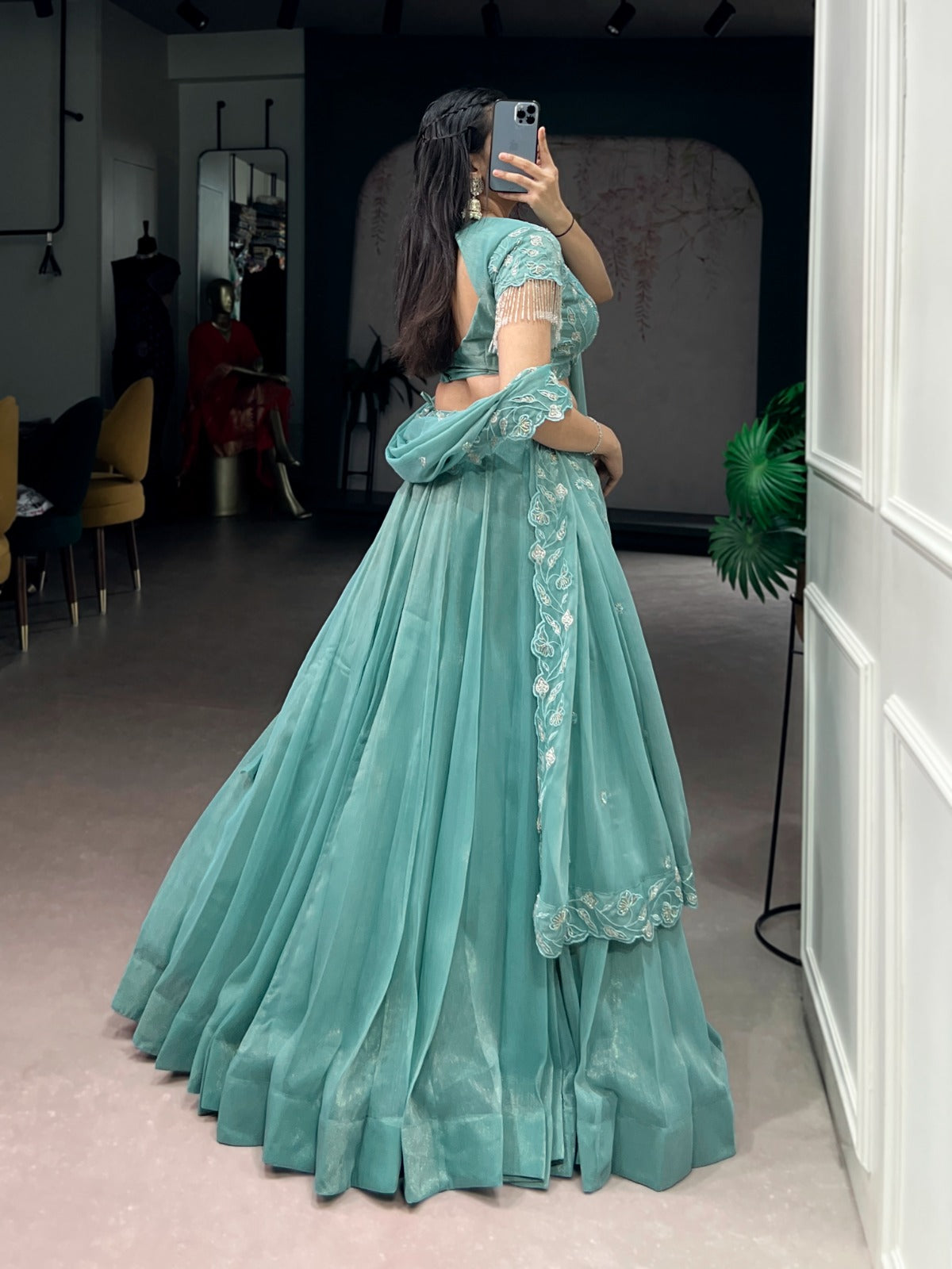 SEMI STITCHED LEHANGA