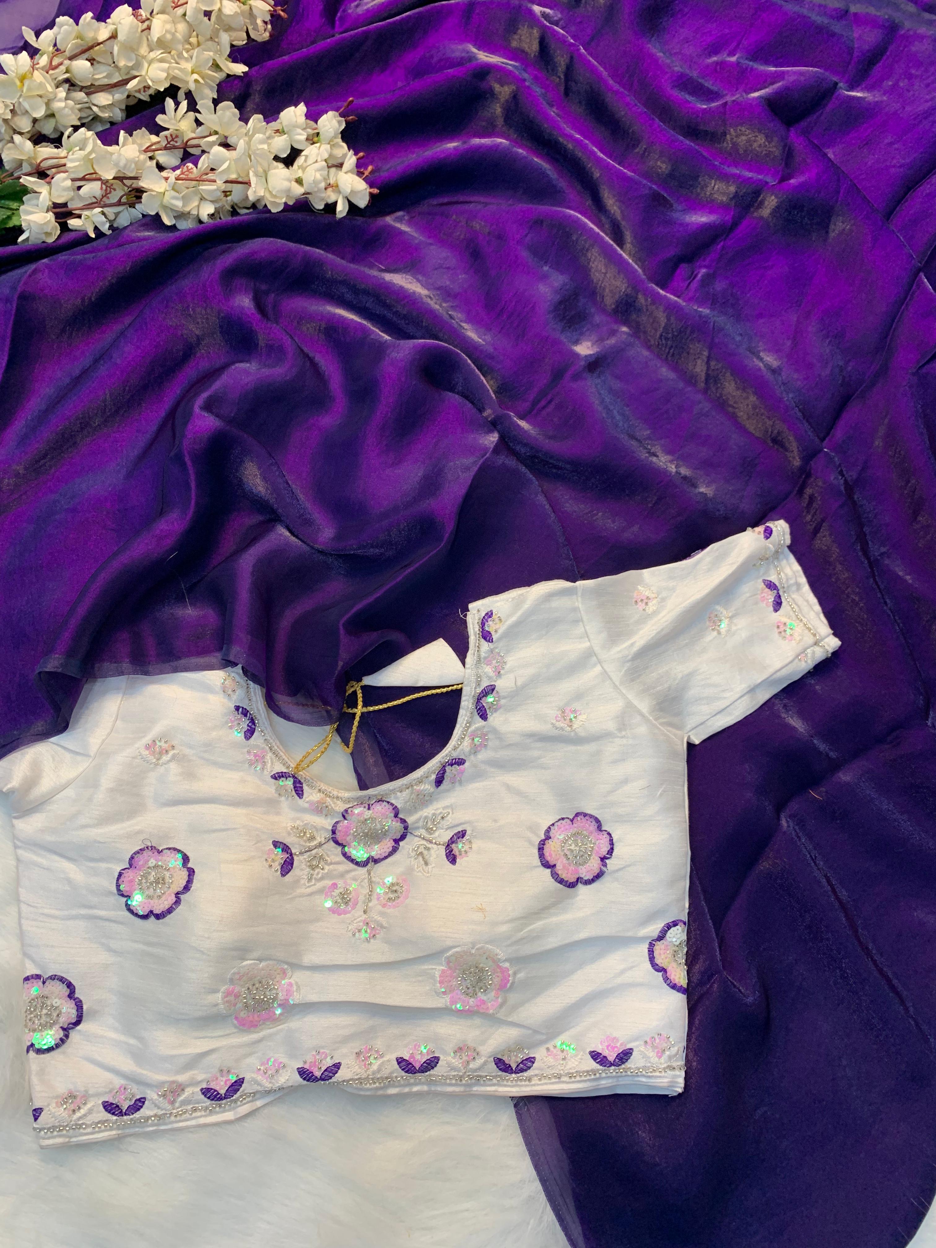 FENDY SATTIN SAREES