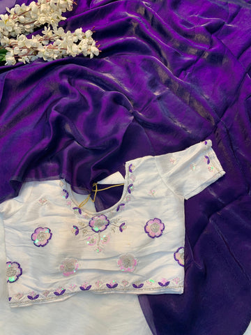 FENDY SATTIN SAREES