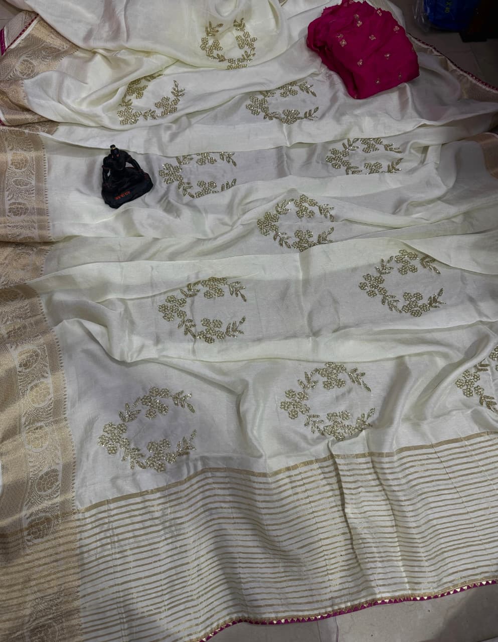 hand work sarees