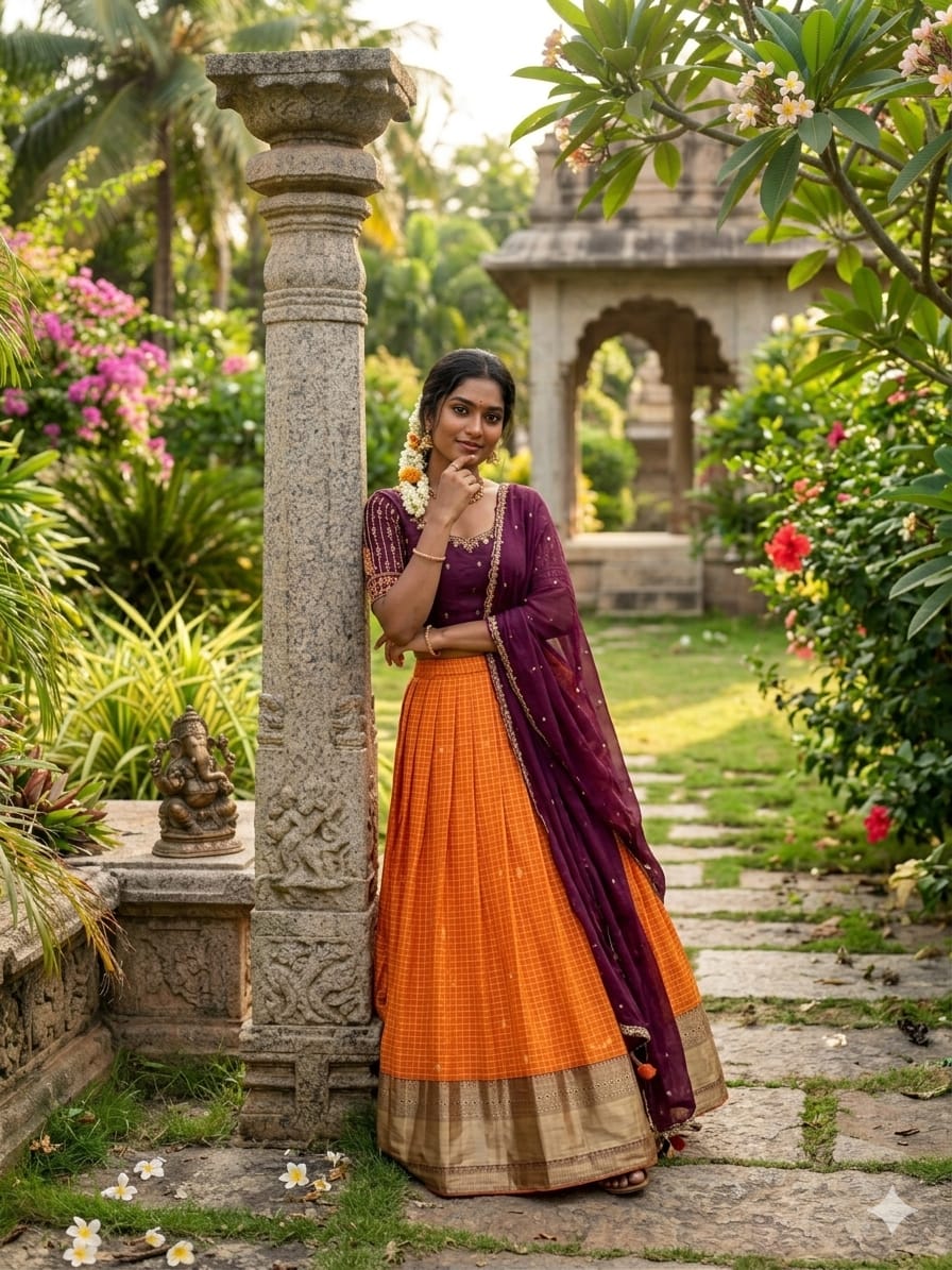 silk lehenga