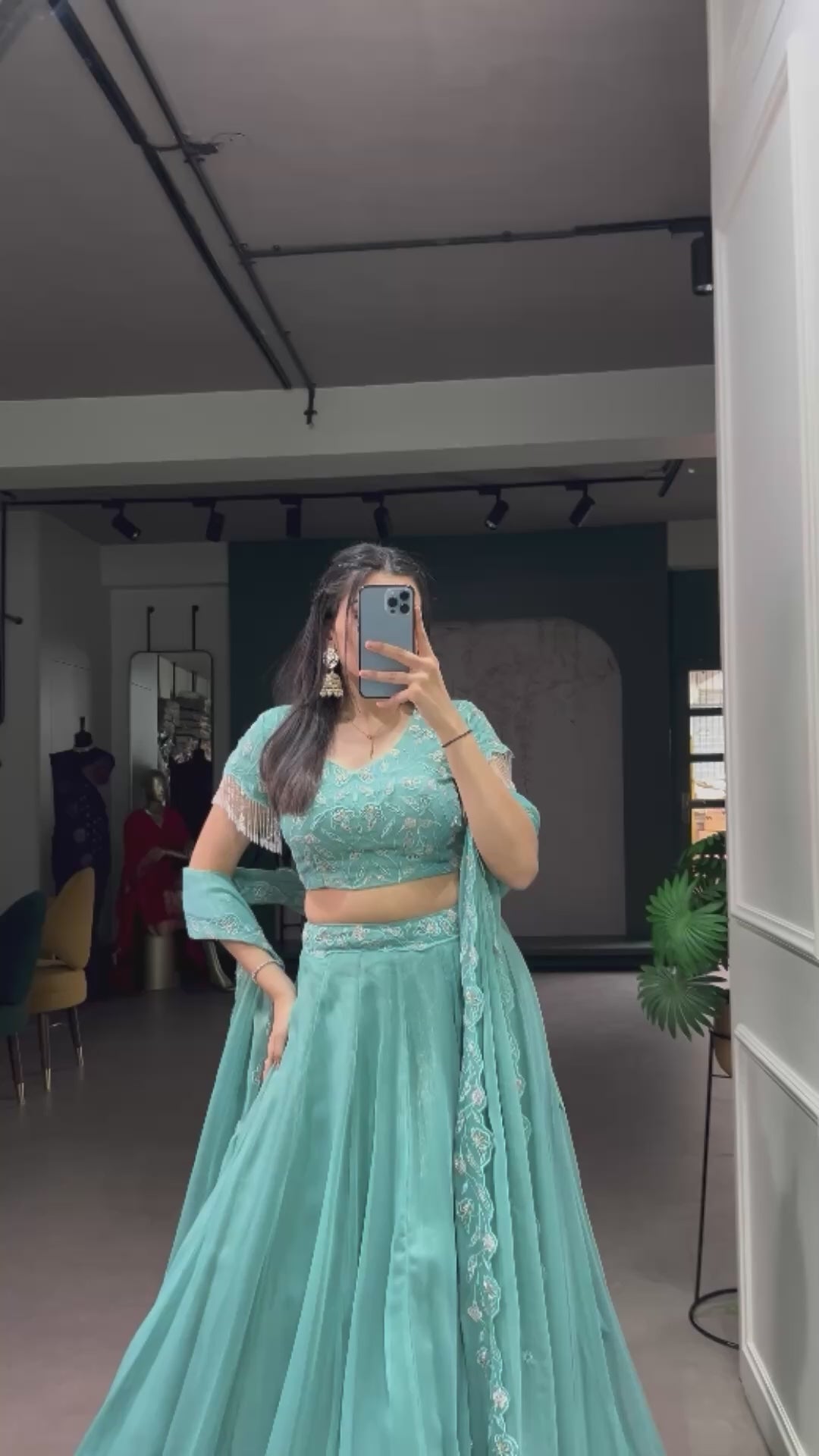 SEMI STITCHED LEHANGA