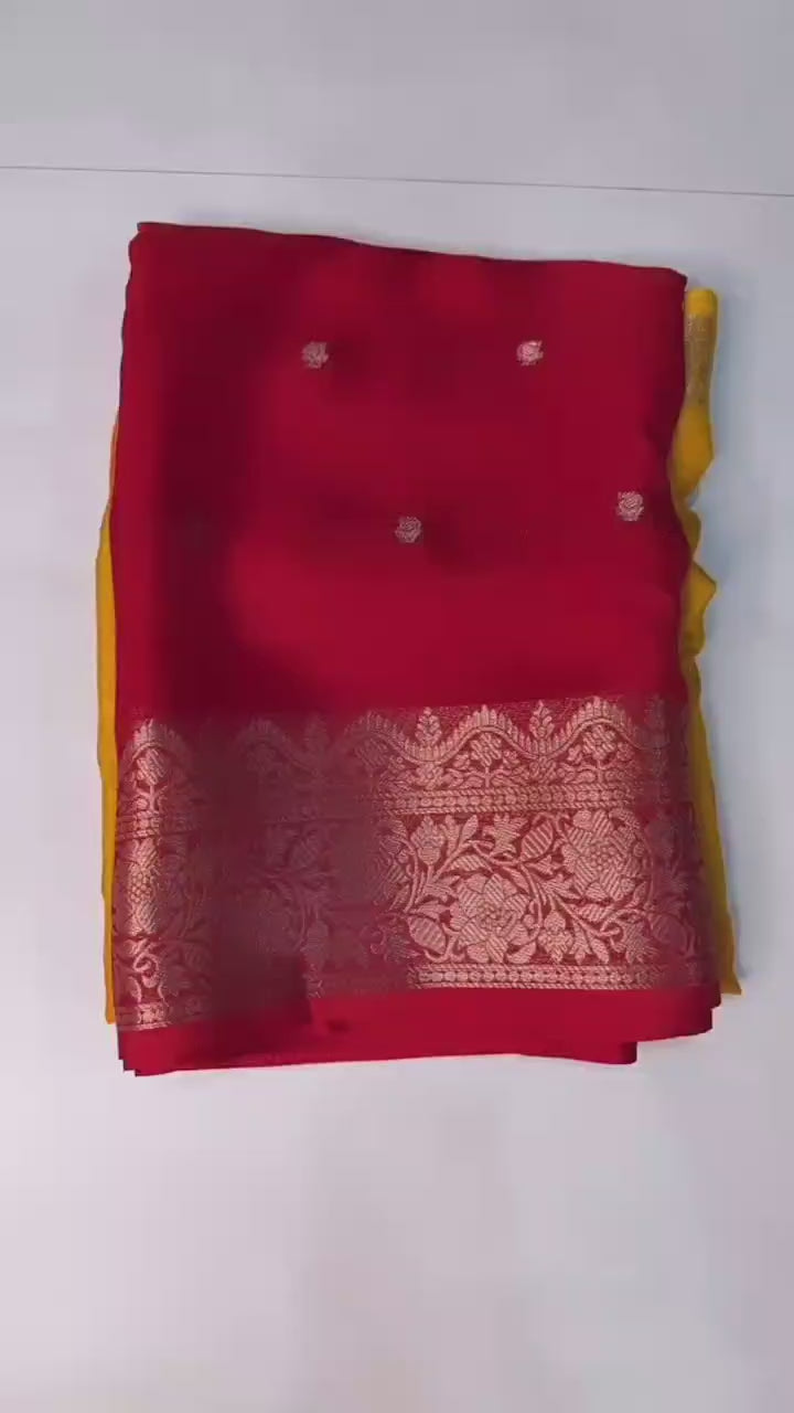 Crepe silk sarees
