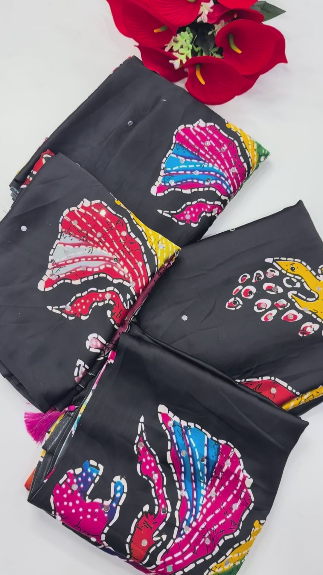 Satin sarees